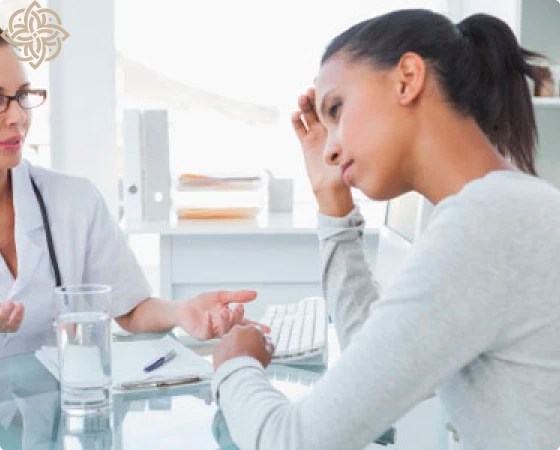 Девушка на приеме психиатра